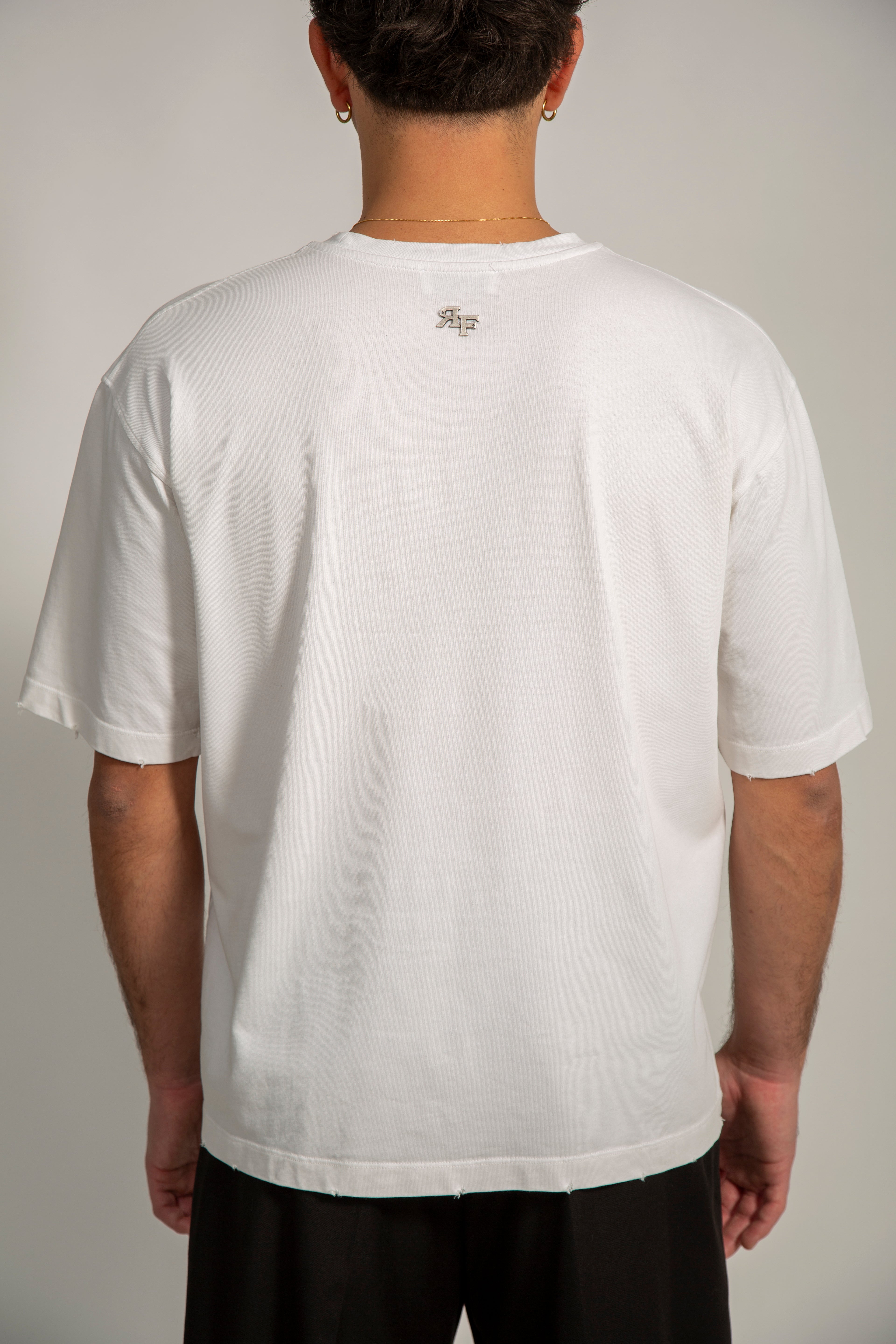 REBEL FEEIN EMBROIDERED TEE WHITE