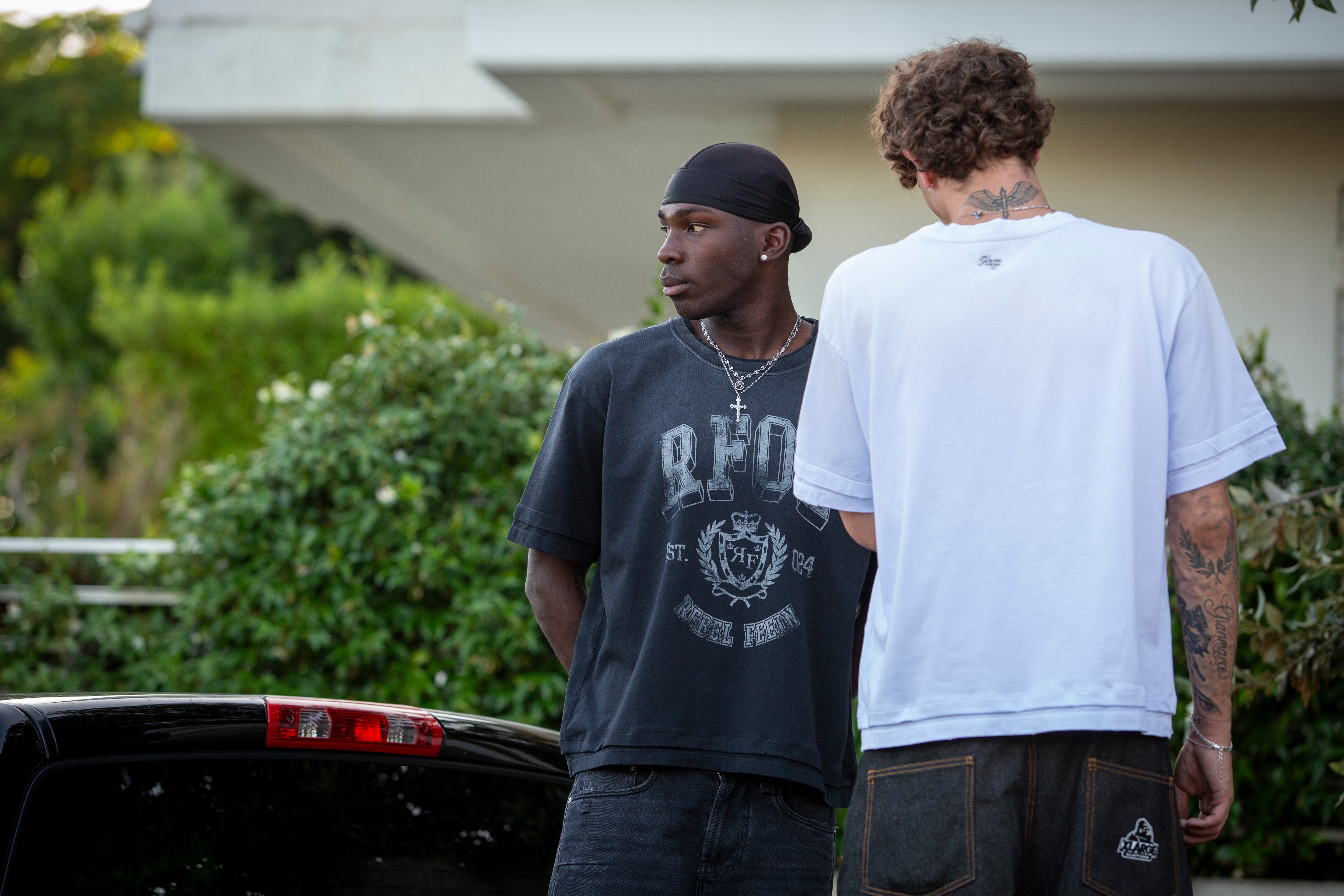REBEL FEEIN RF02 TEE WHASED BLACK
