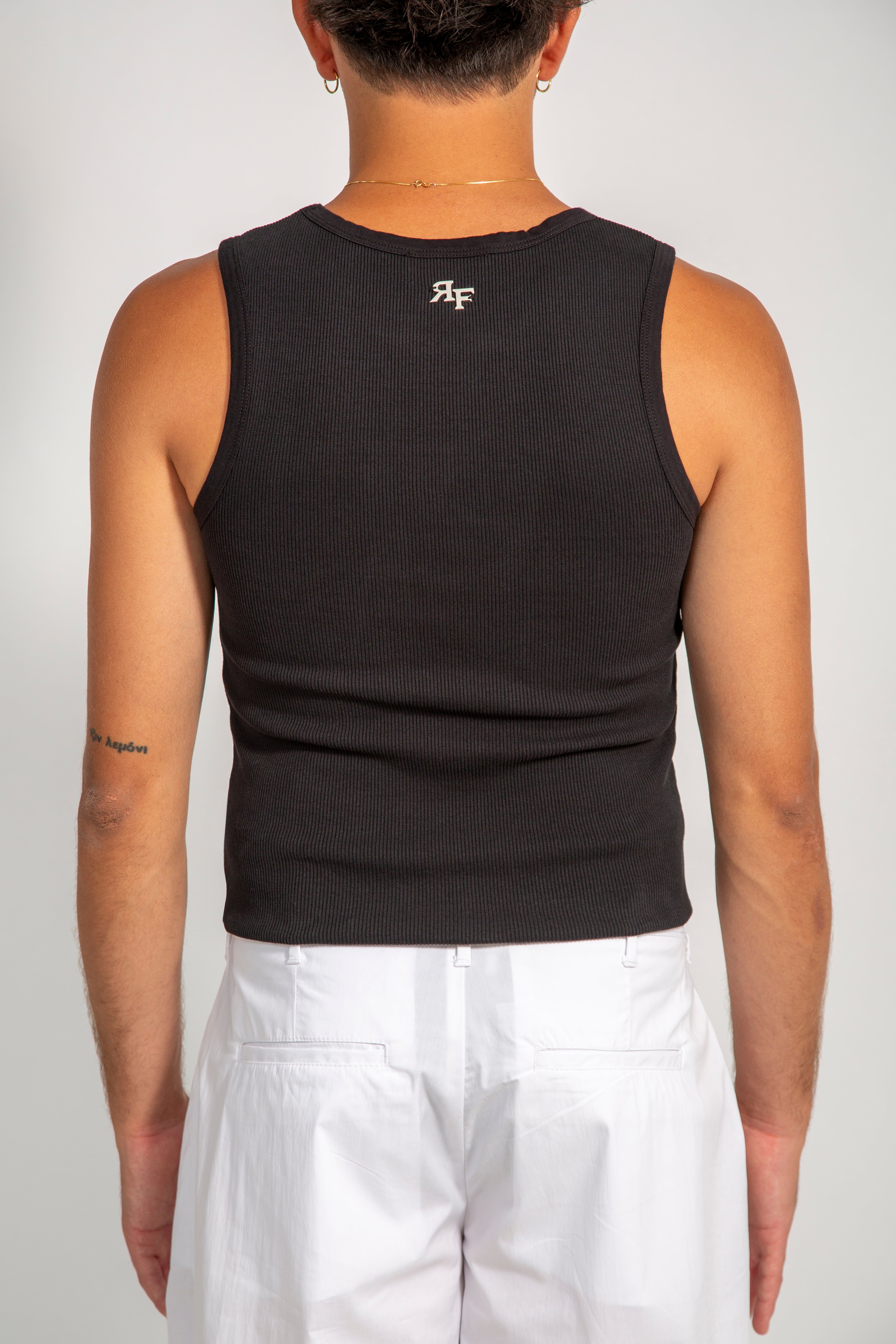 REBEL FEEIN BLACK RIB TANK