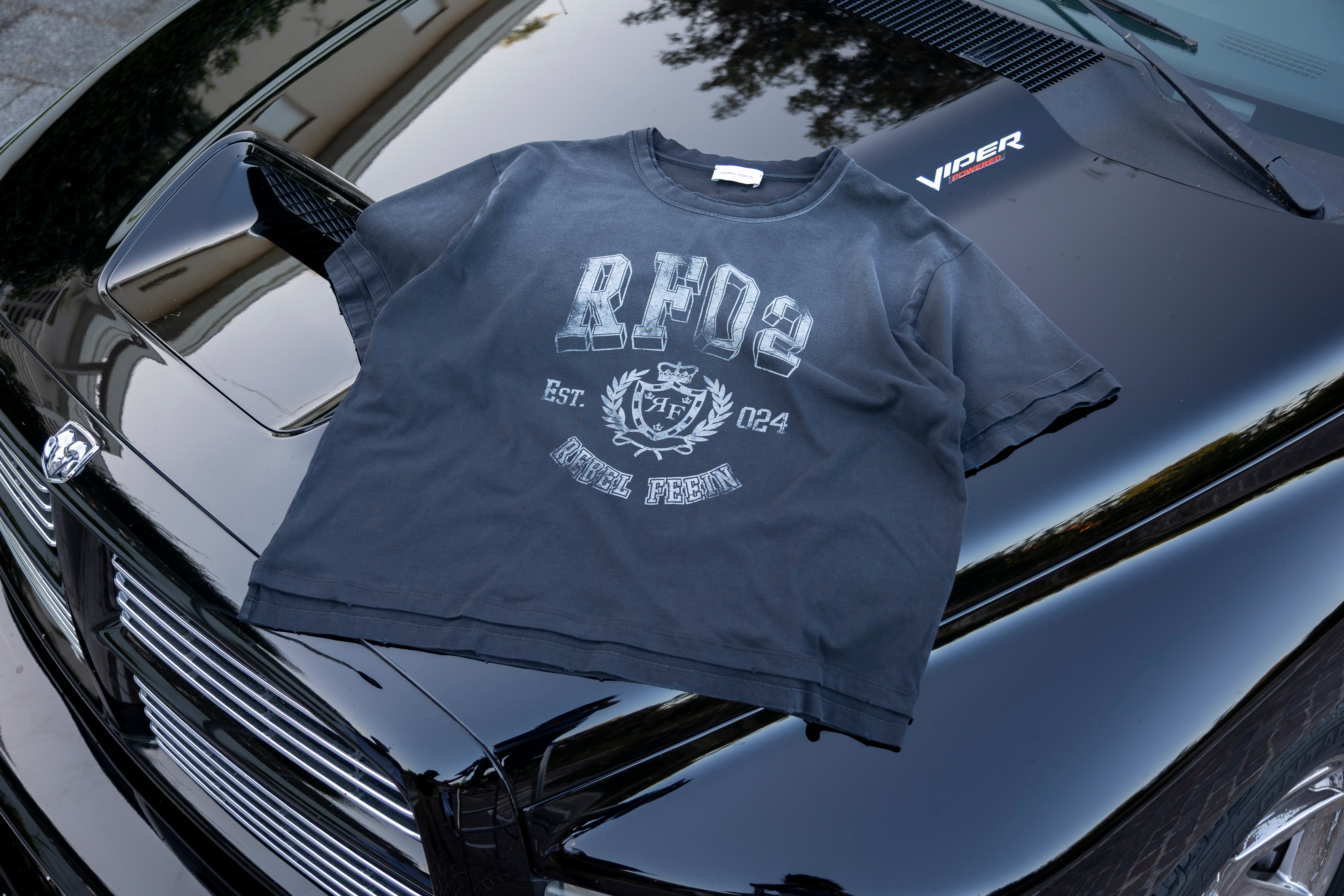 REBEL FEEIN RF02 TEE WHASED BLACK