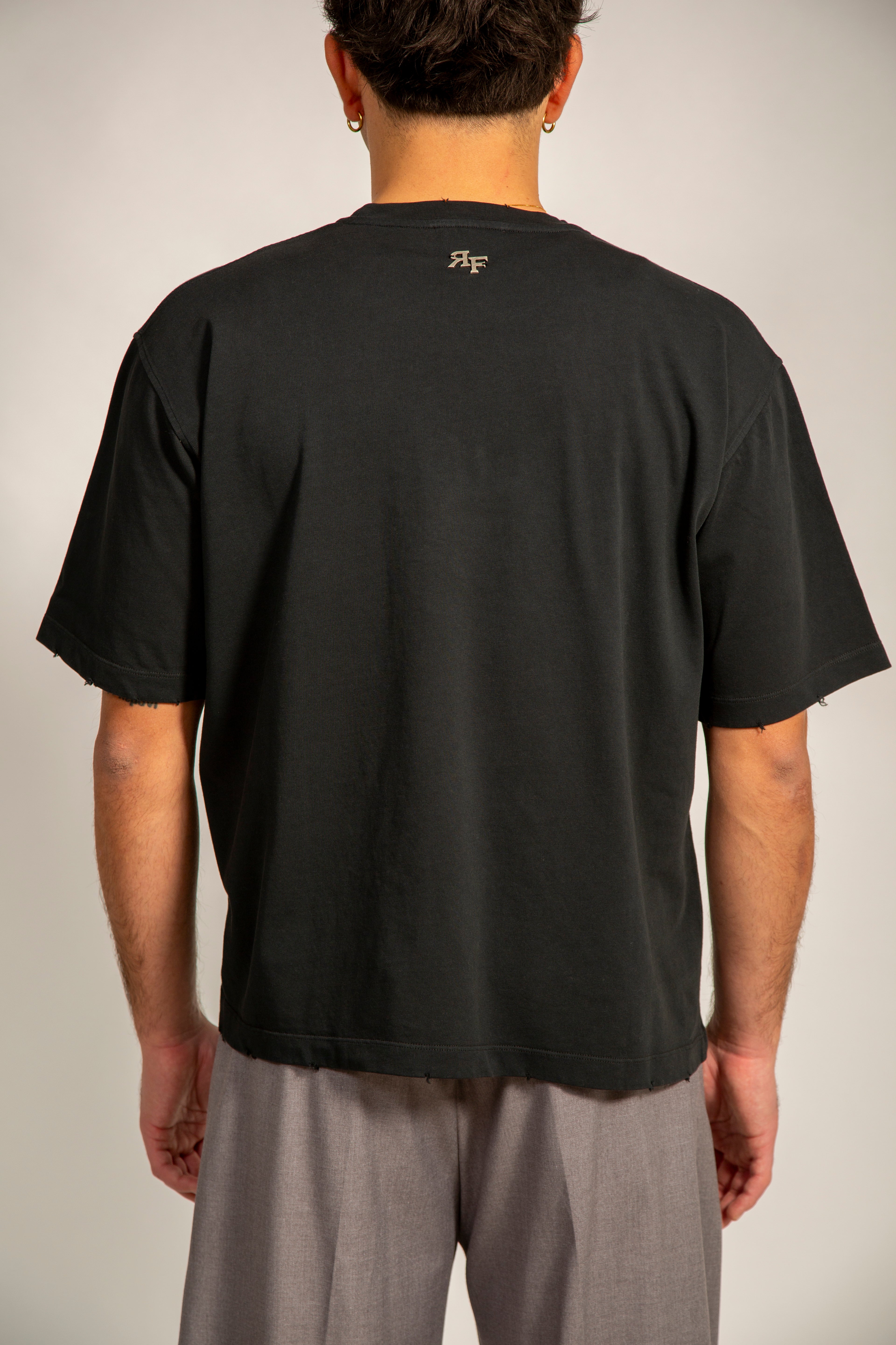 REBEL FEEIN EMBROIDERED TEE BLACK